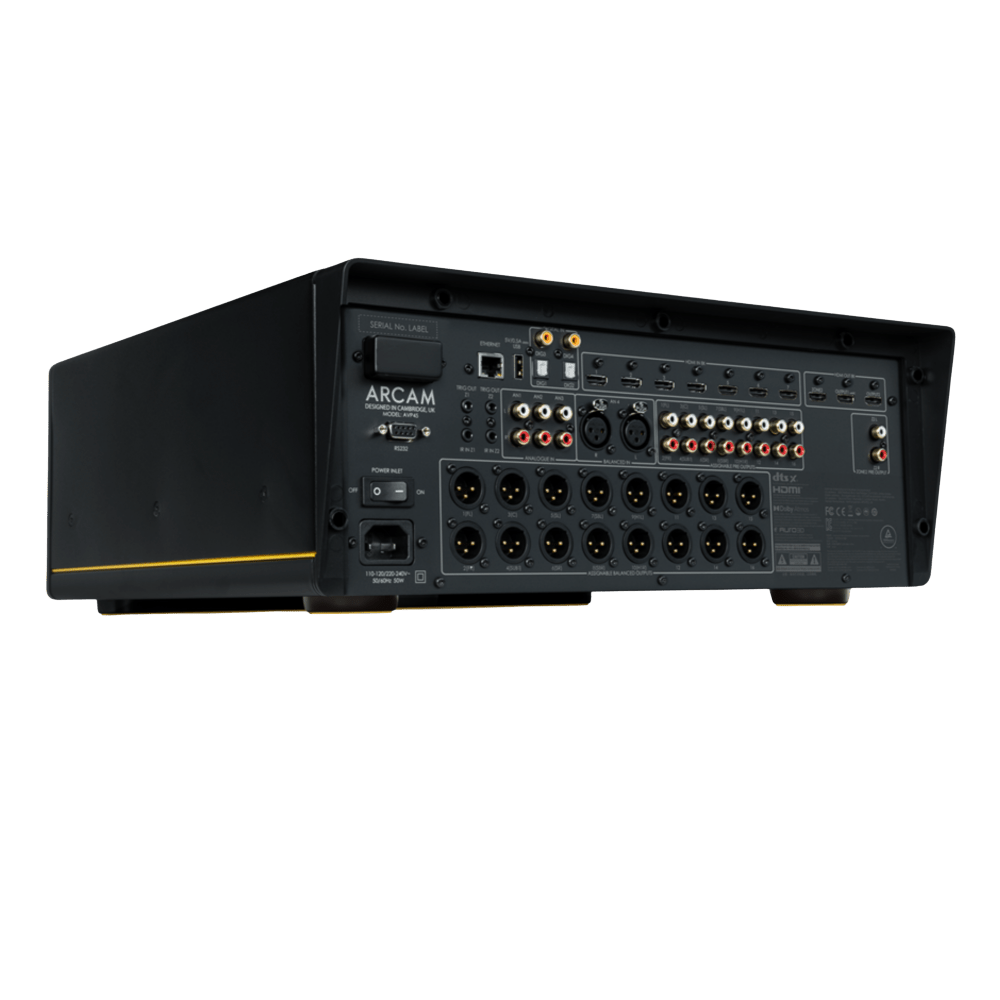 Arcam AVP45 AV Processor, back and angled view