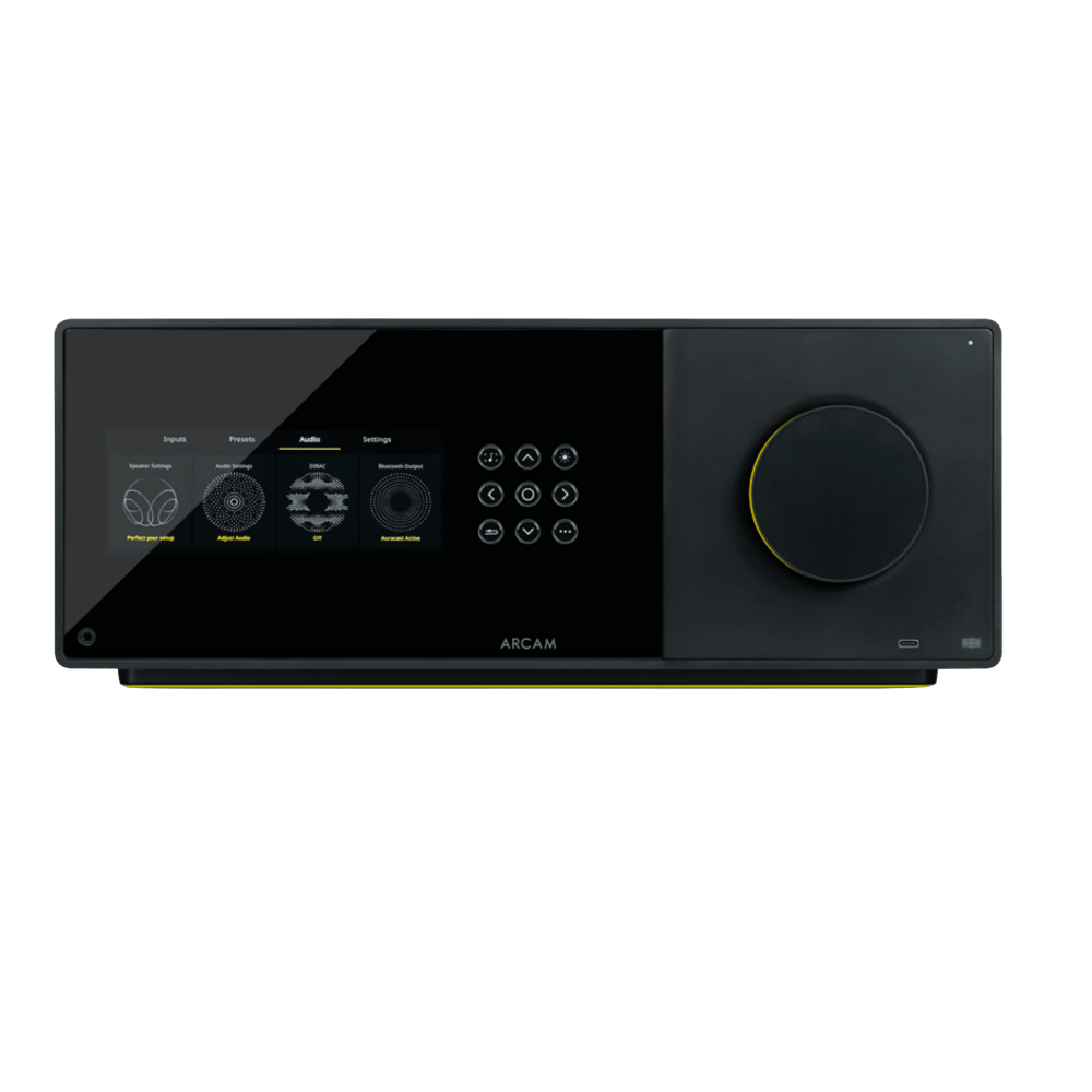 Arcam AVA35 AV Amplifer front view with digital controls