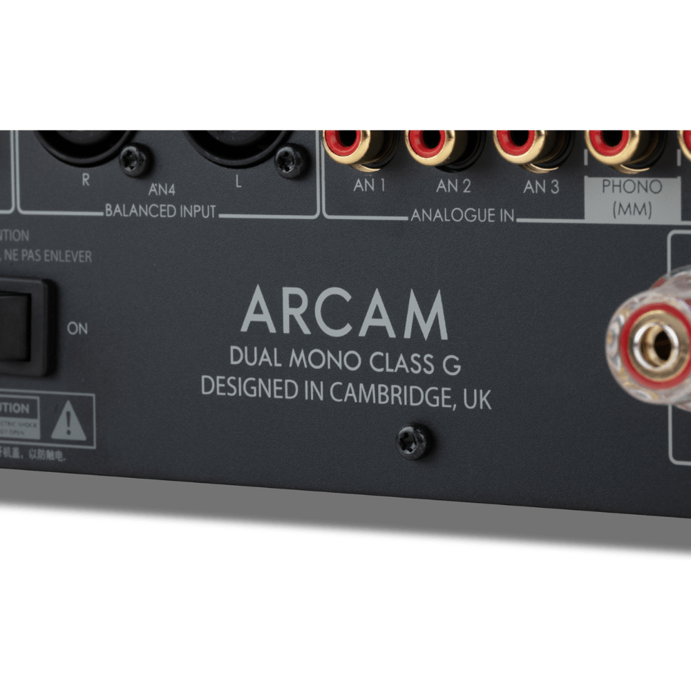 Arcam A50 Signature Dual-Mono Class G Integrated Amplifier, rear up close