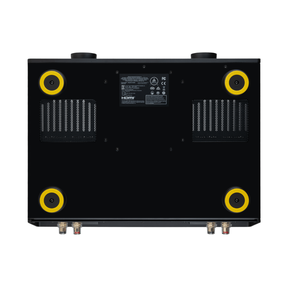 Arcam A50 Signature Dual-Mono Class G Integrated Amplifier base cooling acoustic feet
