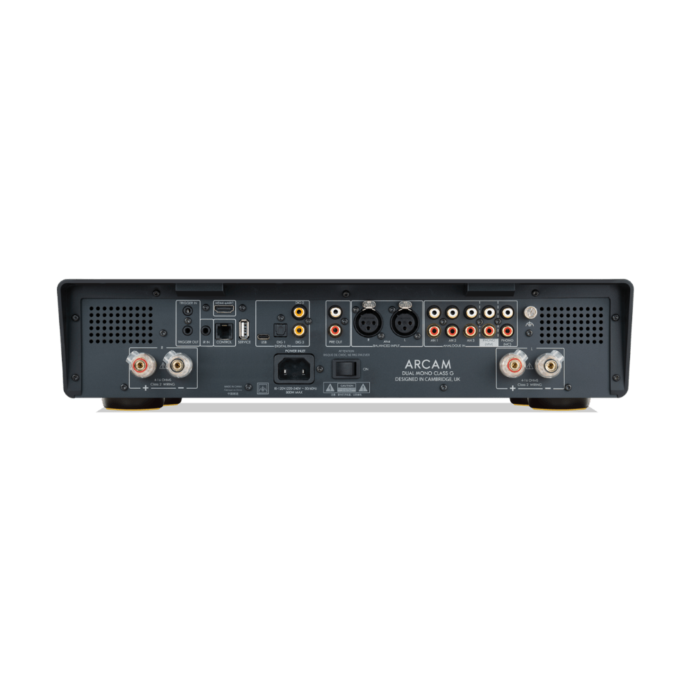 Arcam A50 Signature Dual-Mono Class G Integrated Amplifier, back of unit