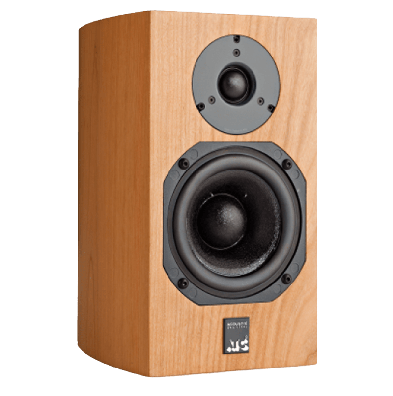 ATC SCM11 Bookshelf Speakers, individual speaker shown in Cherry Veneer
