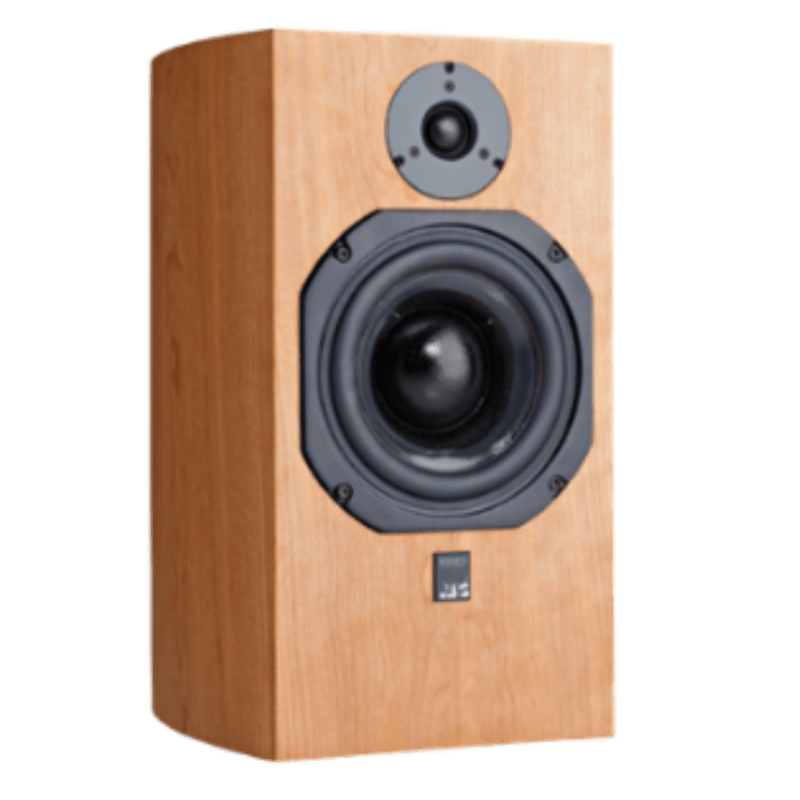 ATC SCM19 Bookshelf Speakers.  Individual shown in Cherry