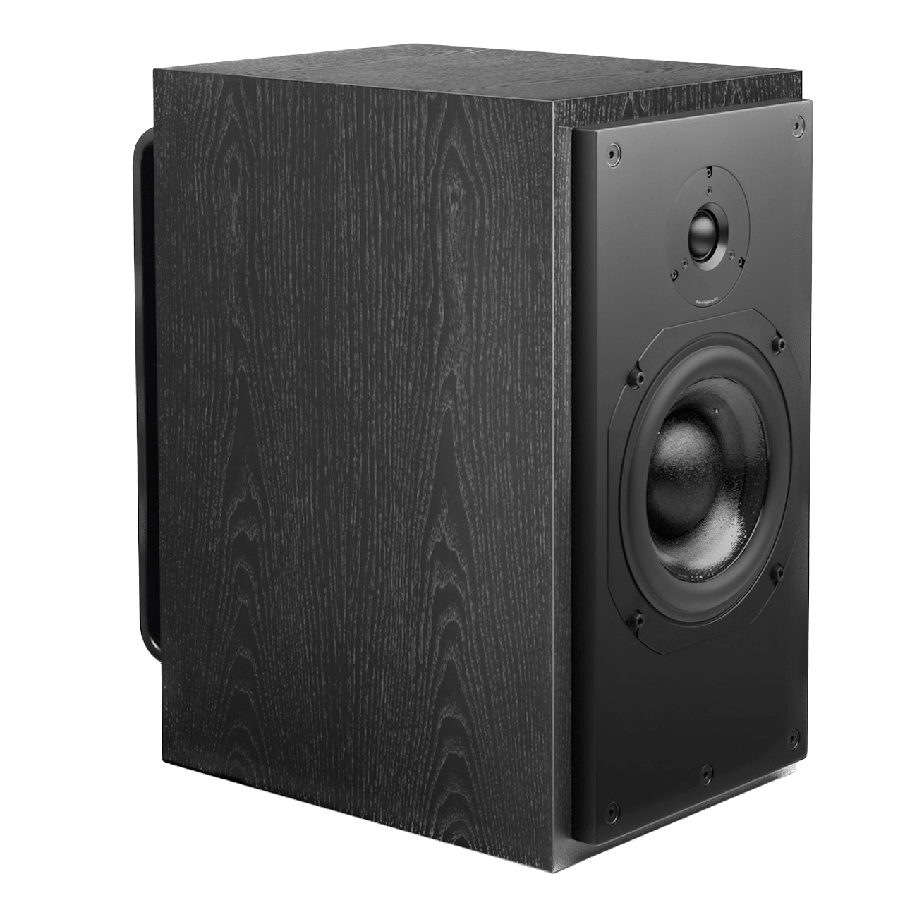 ATC SCM20ASL Active Speakers; individual speaker in Oak, angled