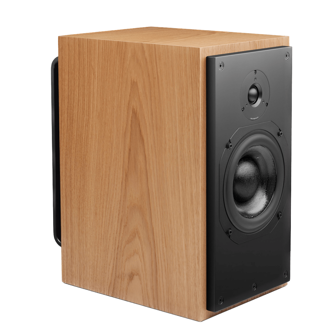 ATC SCM20PSL Passive Speakers, individual in Oak, Special Order, angled view