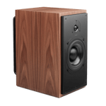 ATC SCM20PSL Passive Speakers, individual in Walnut,  angled view