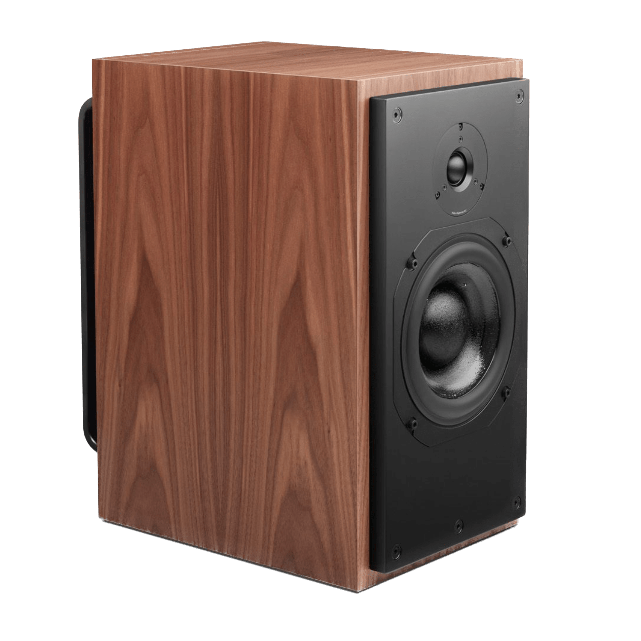 ATC SCM20PSL Passive Speakers, individual in Walnut,  angled view