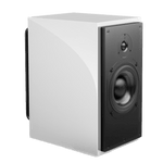 ATC SCM20PSL Passive Speakers, individual in Piano White, Special Order, angled view