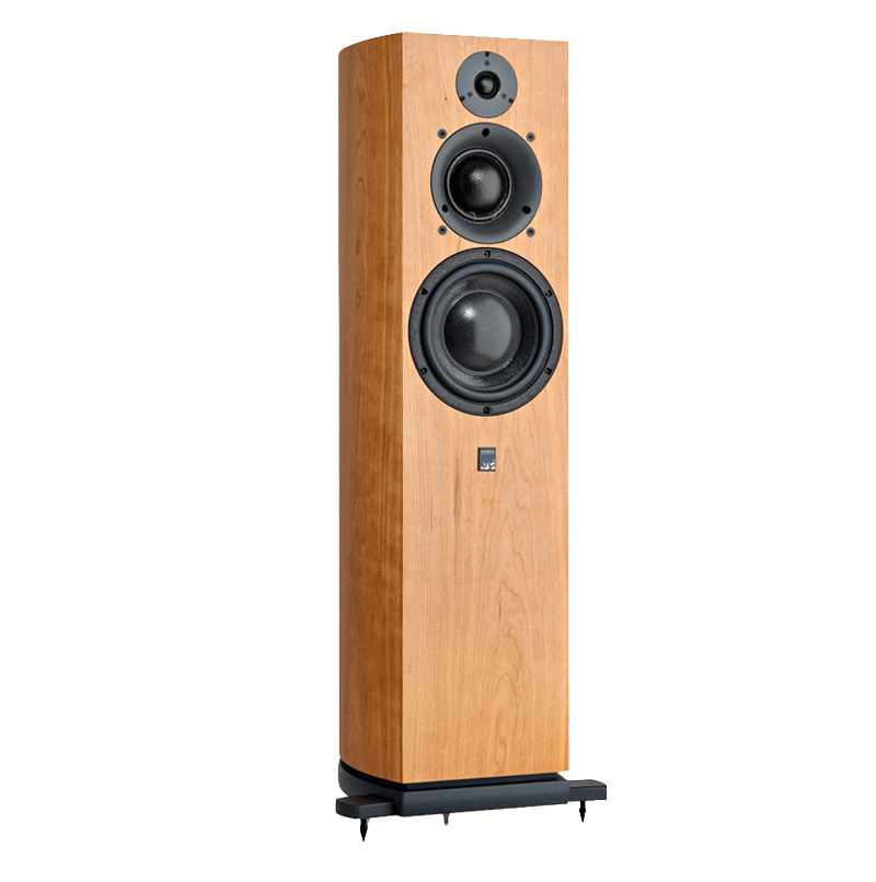 ATC SCM40 Passive Loudspeaker Pair.  Individual speaker shown in Cherry