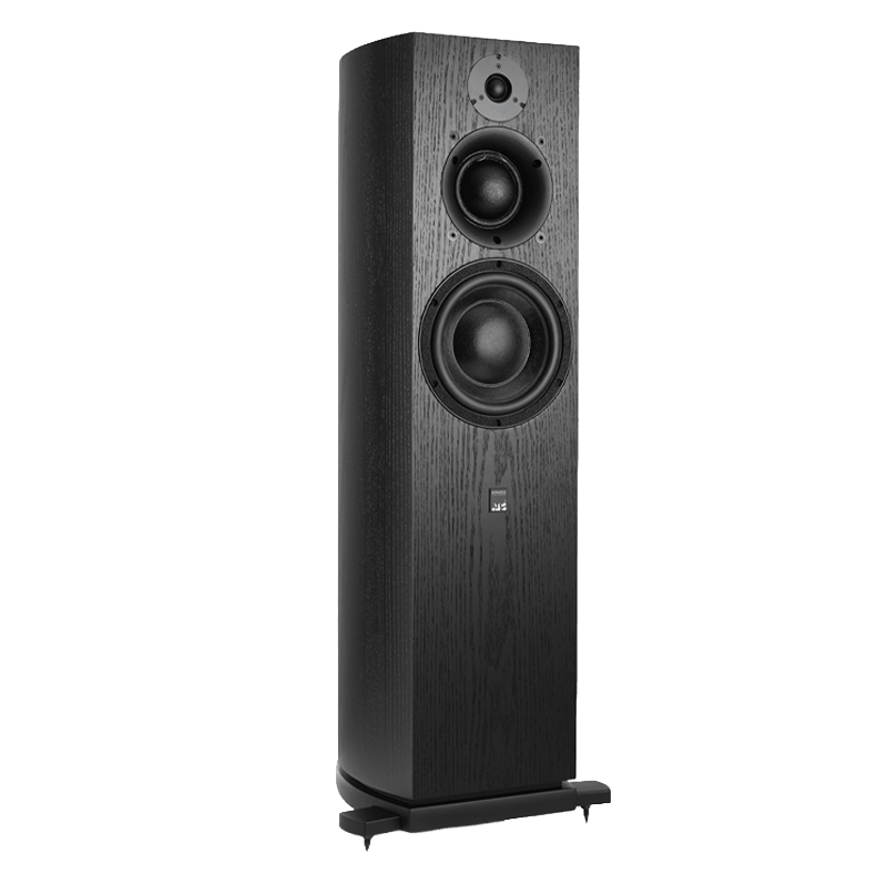 ATC SCM40 Passive Loudspeaker Pair.  Individual speaker shown in Black Ash