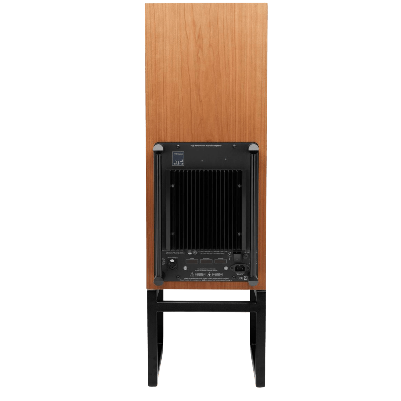 ATC SCM50ASL Active Speakers in Cherry.  Rear of Active individual speaker shown 