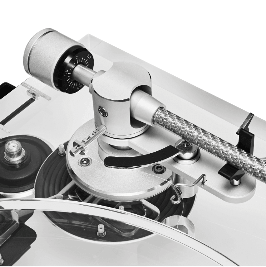 Audio Technica AT-LPA2 Belt Driven Turntable, counterweight from inside