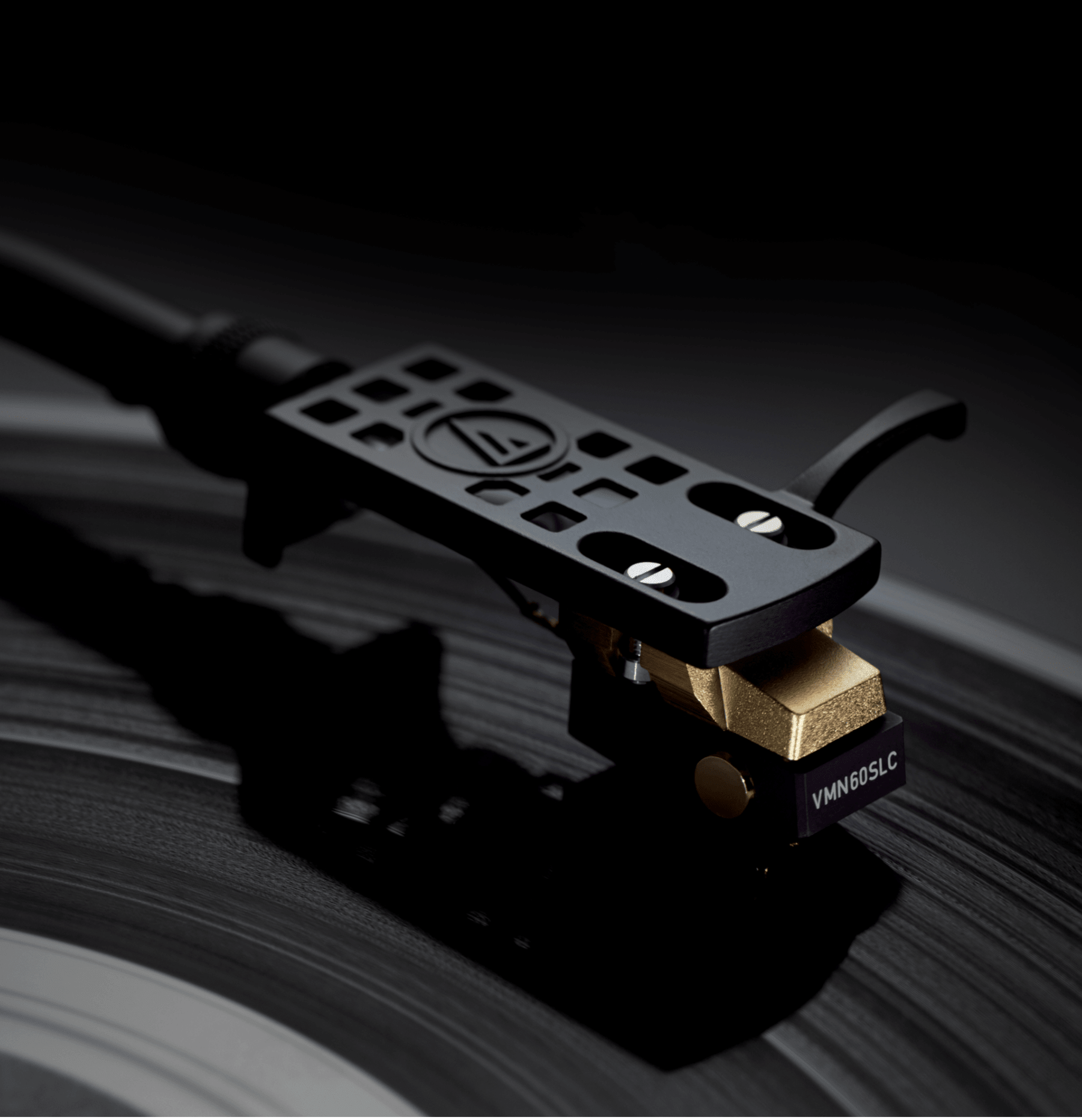 Audio-Technica Cartridges Audio Technica VM760SLC Dual Magnet Cartridge, shown on vinyl