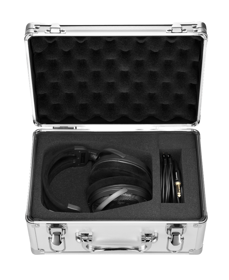 Audio Technica ATH-ADX3000 Open Air Dynamic Headphones, in their case