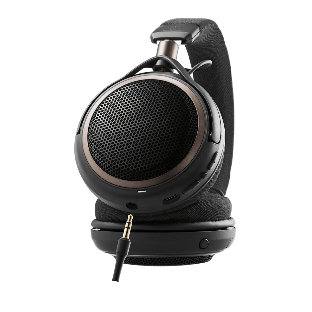 Audio Technica ATH-AL5NC Wireless Open Back Headphones, plug shown