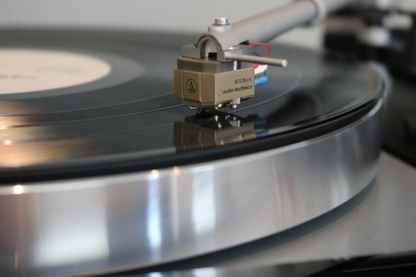 Audio Technica AT33Sa MC Cartridge, depicted on vinyl