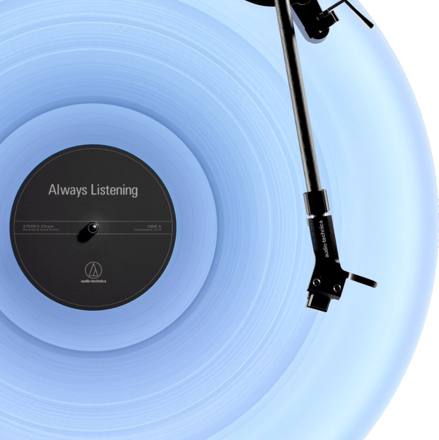 Audio Technica Limited Edition Hotaru Floating Turntable, overhead