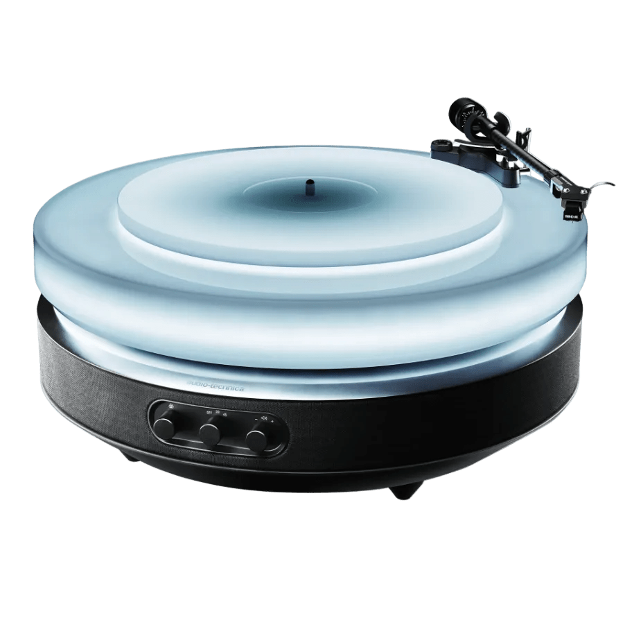 Audio Technica Limited Edition Hotaru Floating Turntable, angled 