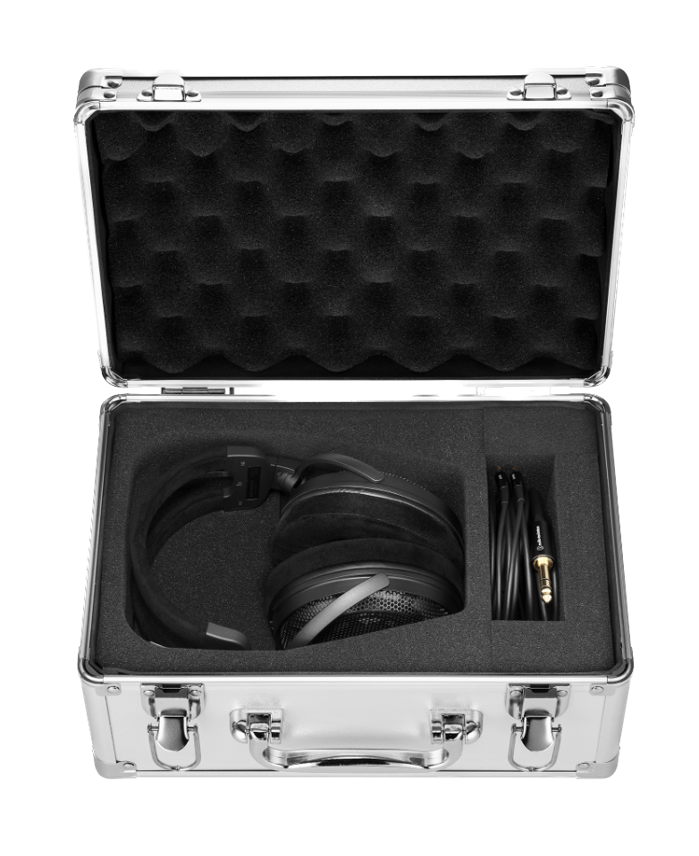 Audio Technica ATH-ADX3000 Open Air Dynamic Headphones, in their case