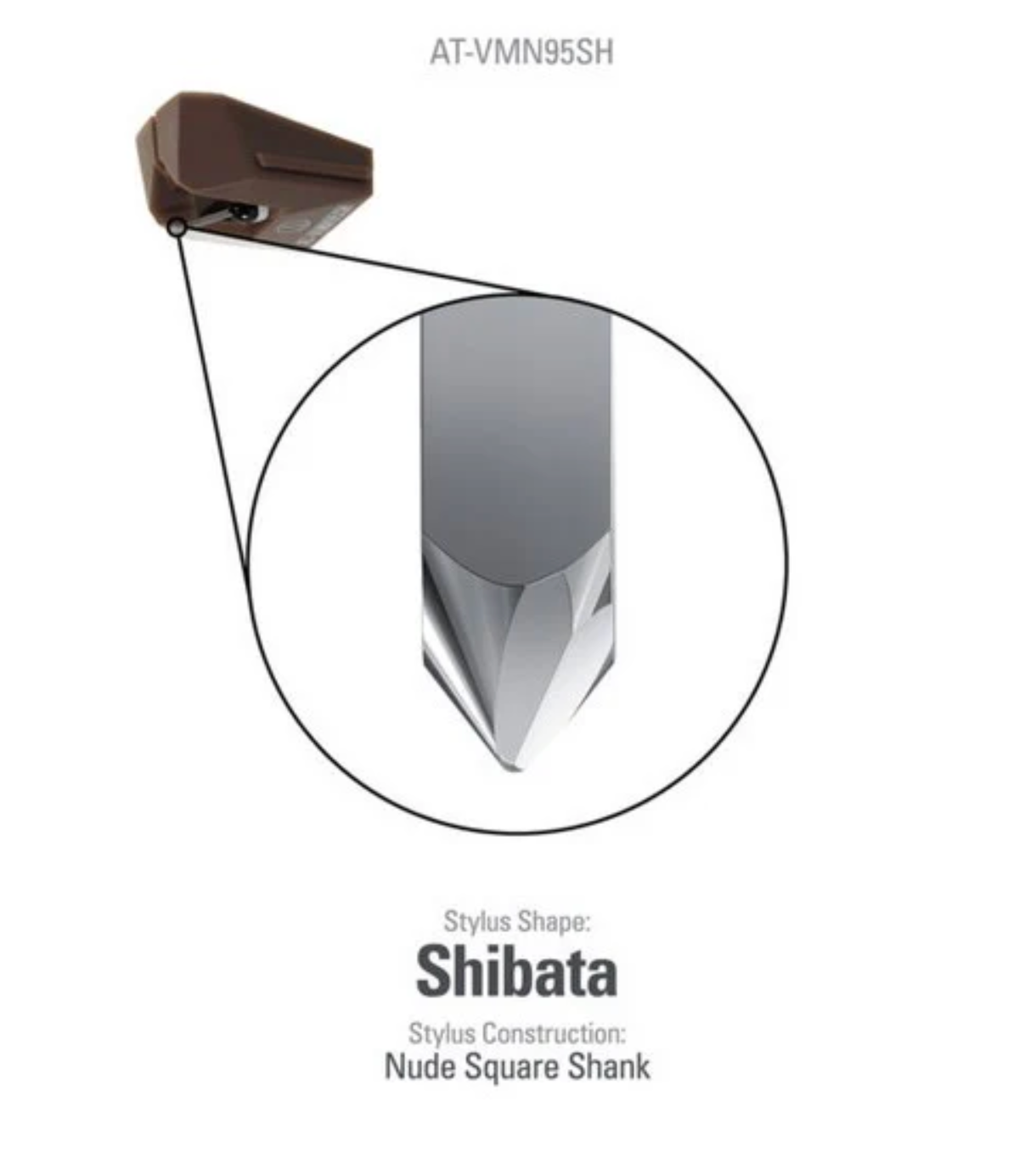 Audio Technica AT-VMN95SH Replacement Stylus, up close