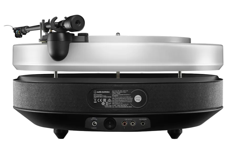 Audio Technica Limited Edition Hotaru Floating Turntable, rear no illumination