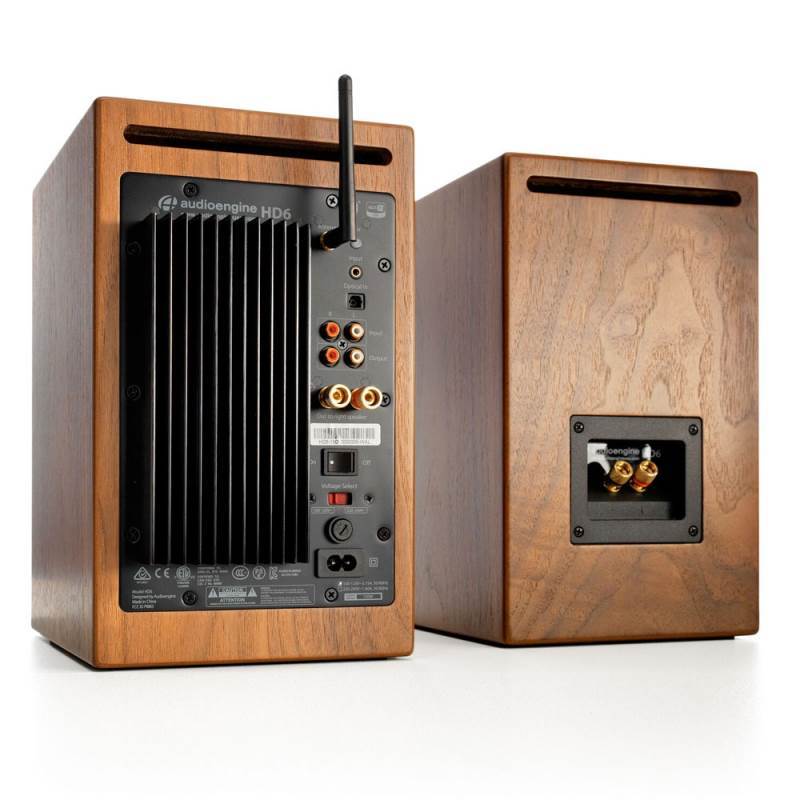 Audioengine Active Speakers Audioengine HD6 Powered Speakers - Walnut