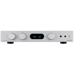 Audiolab 6000A MKII Integrated Amplifier in Silver. Front of unit