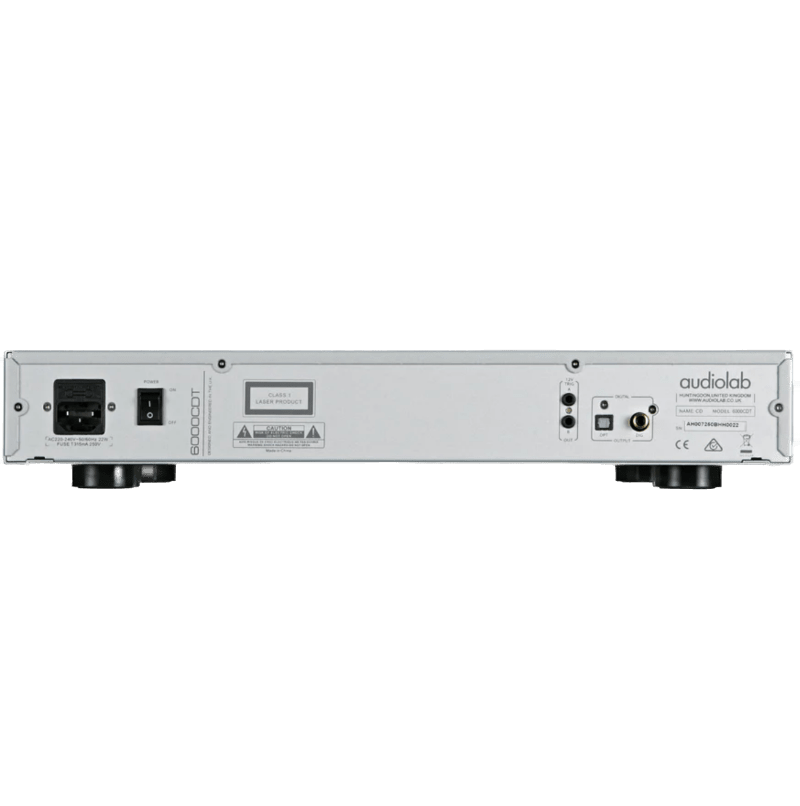 Audiolab 6000CDT CD Transport in Silver, back