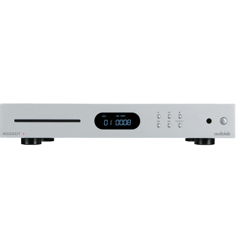Audiolab 6000CDT CD Transport in Silver, front