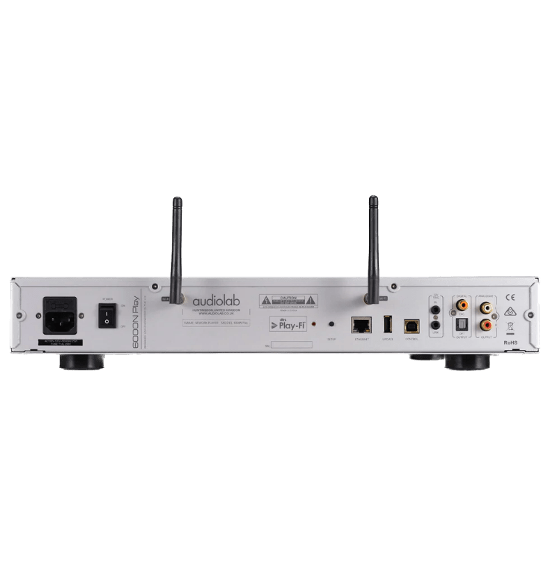 Audiolab 6000N Play Audio Streaming Player in Silver, back