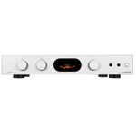 Audiolab 7000A Integrated Amplifier in Silver, front of unit