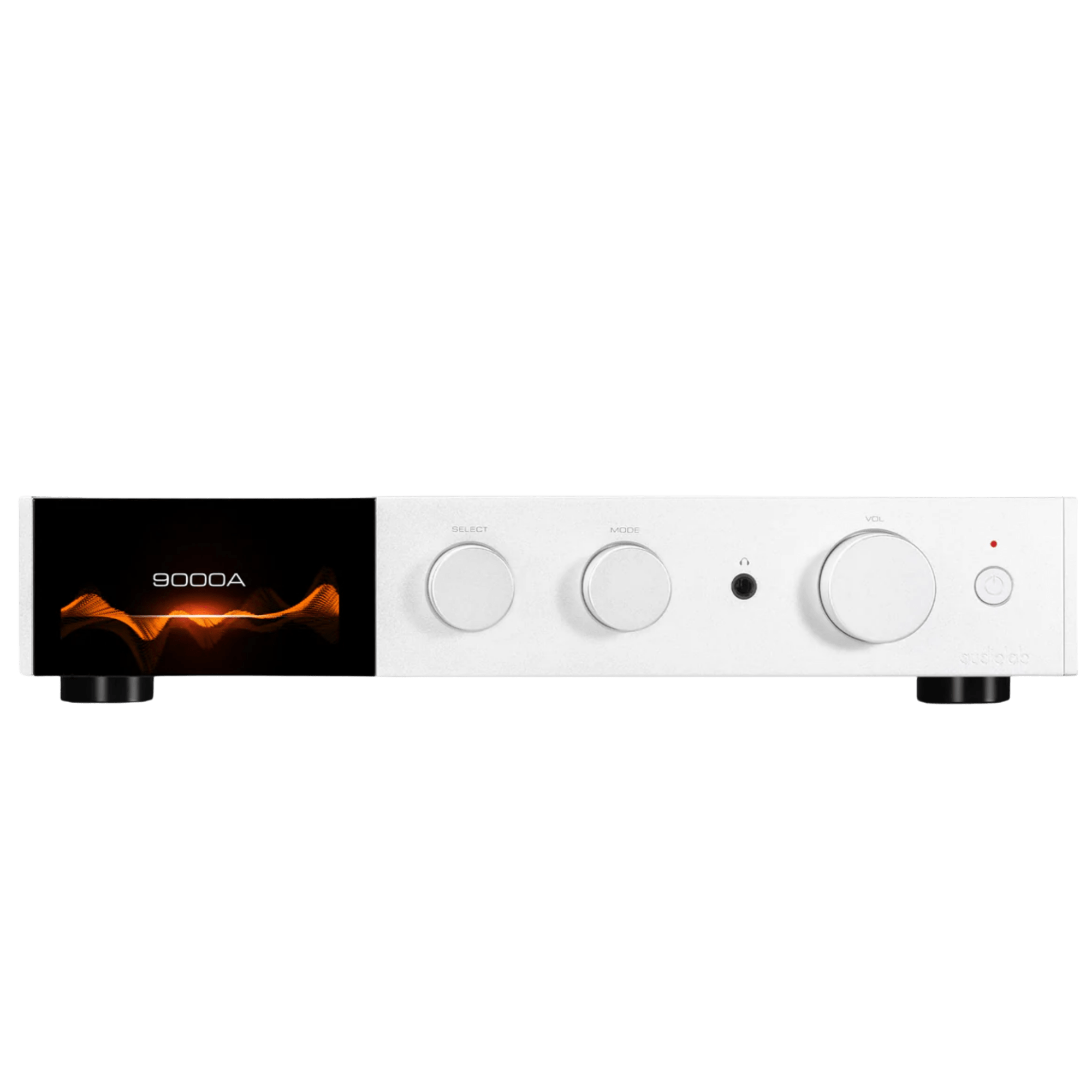 Audiolab 9000A Integrated Amplifier in silver, front