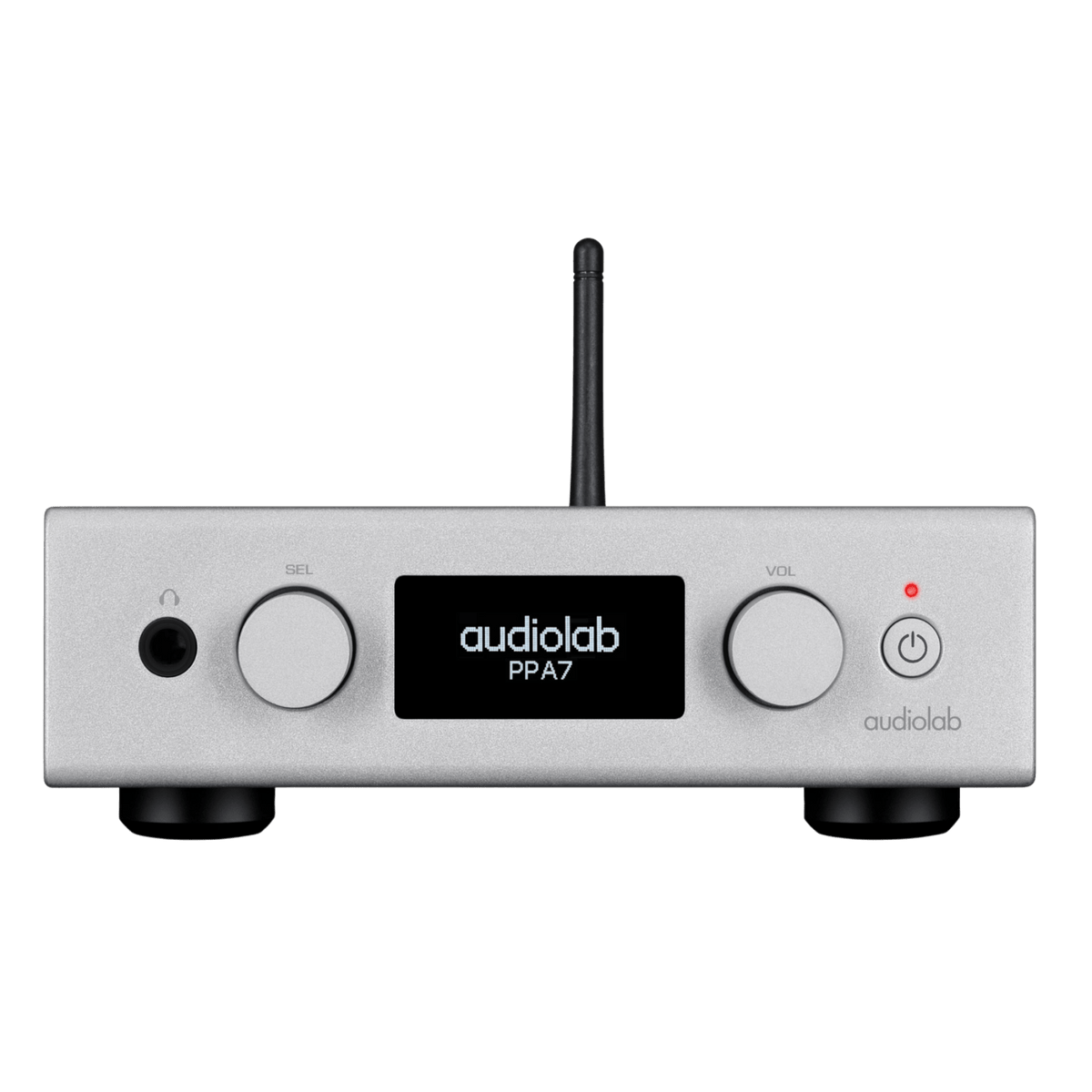 Audiolab PPA7 Phono Preamplifier in silver, front