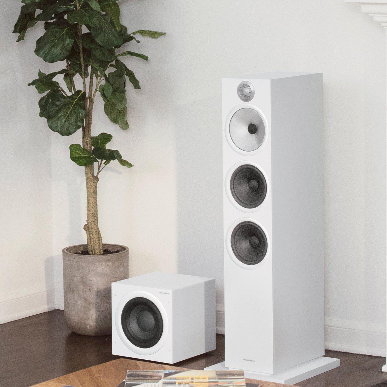 Bowers & Wilkins Subwoofers B&W ASW610XP 10-Inch 500W Subwoofer - Matte White