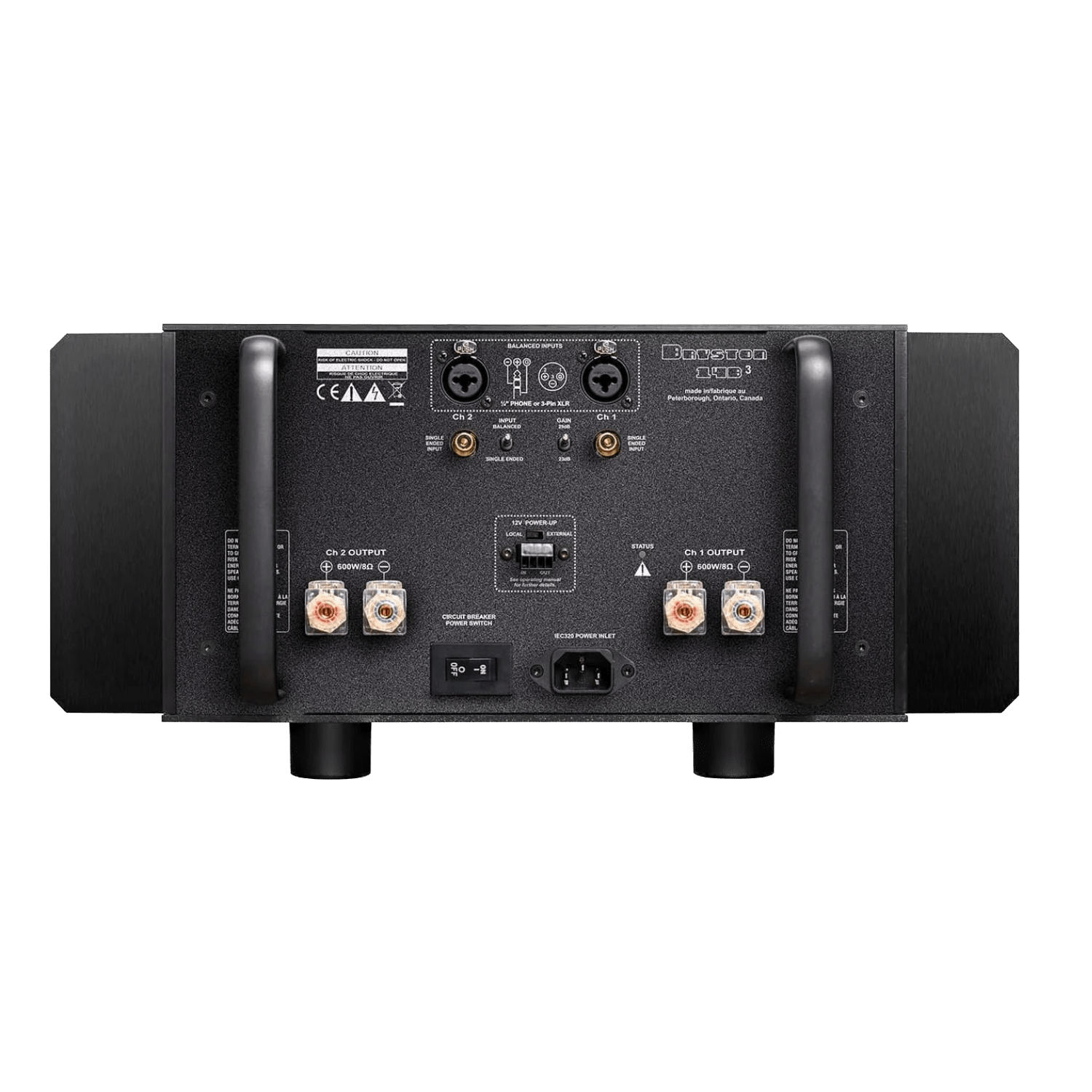 Bryston 14B Cubed Dual-Mono Amplifier rear