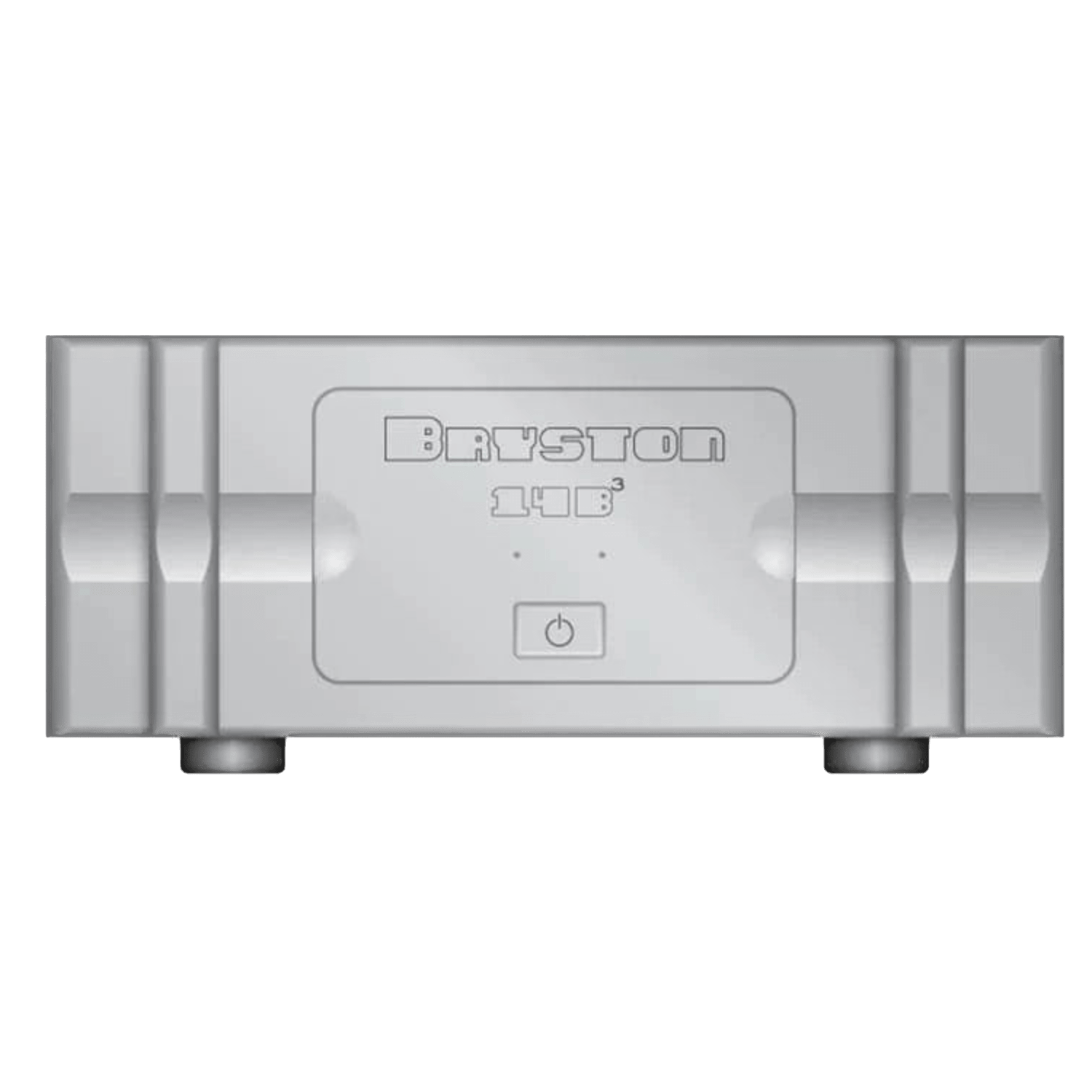 Bryston 14B Cubed Dual-Mono Amplifier with 17 inch Faceplate in Silver