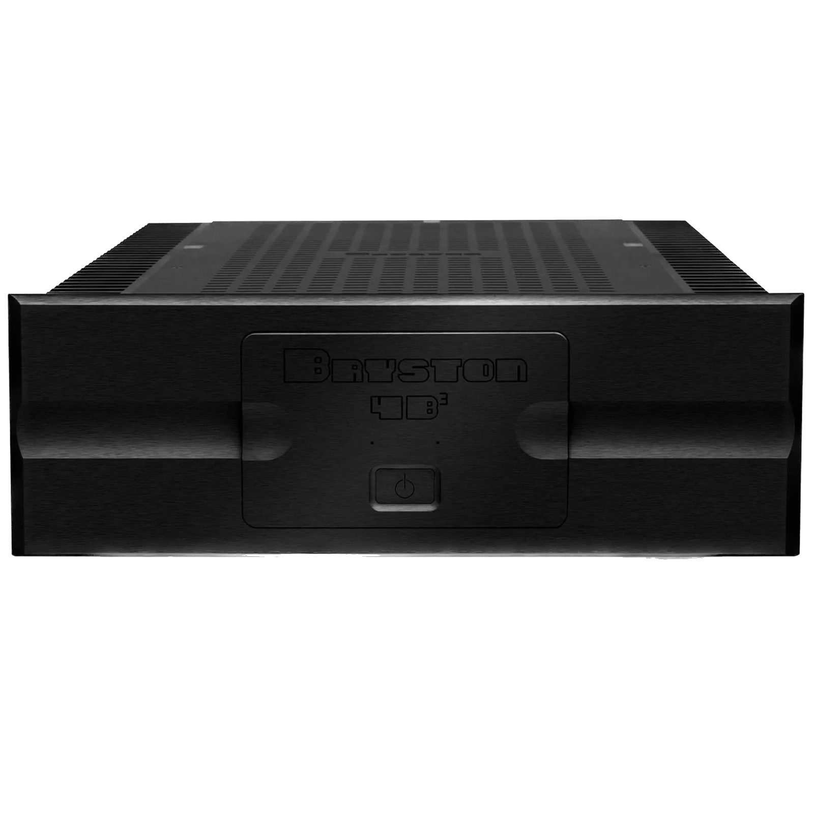 Bryston 4B Cubed Dual-Mono Amplifier with 17 inch faceplate in Black