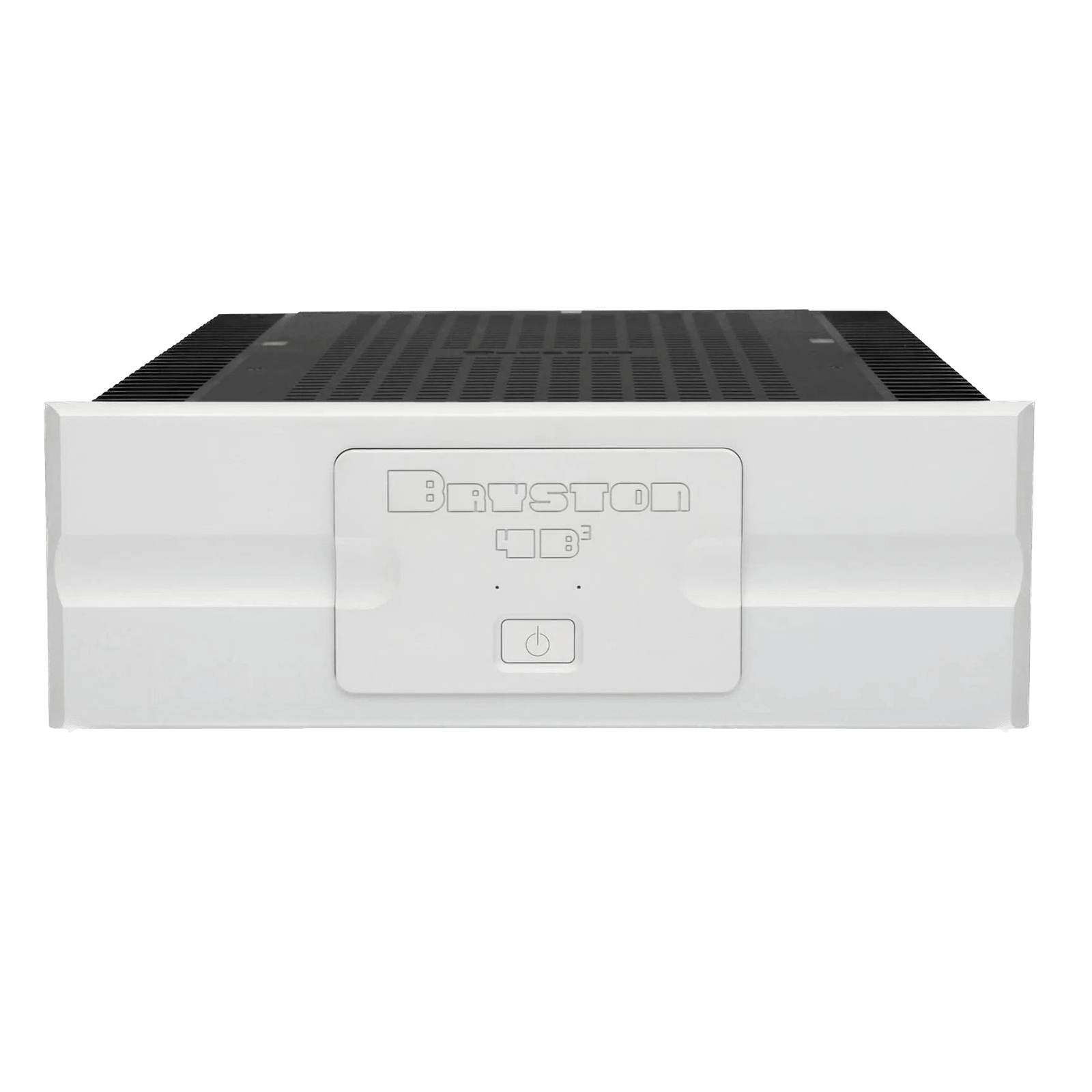 Bryston 4B Cubed Dual-Mono Amplifier with 17 inch faceplate in Silver