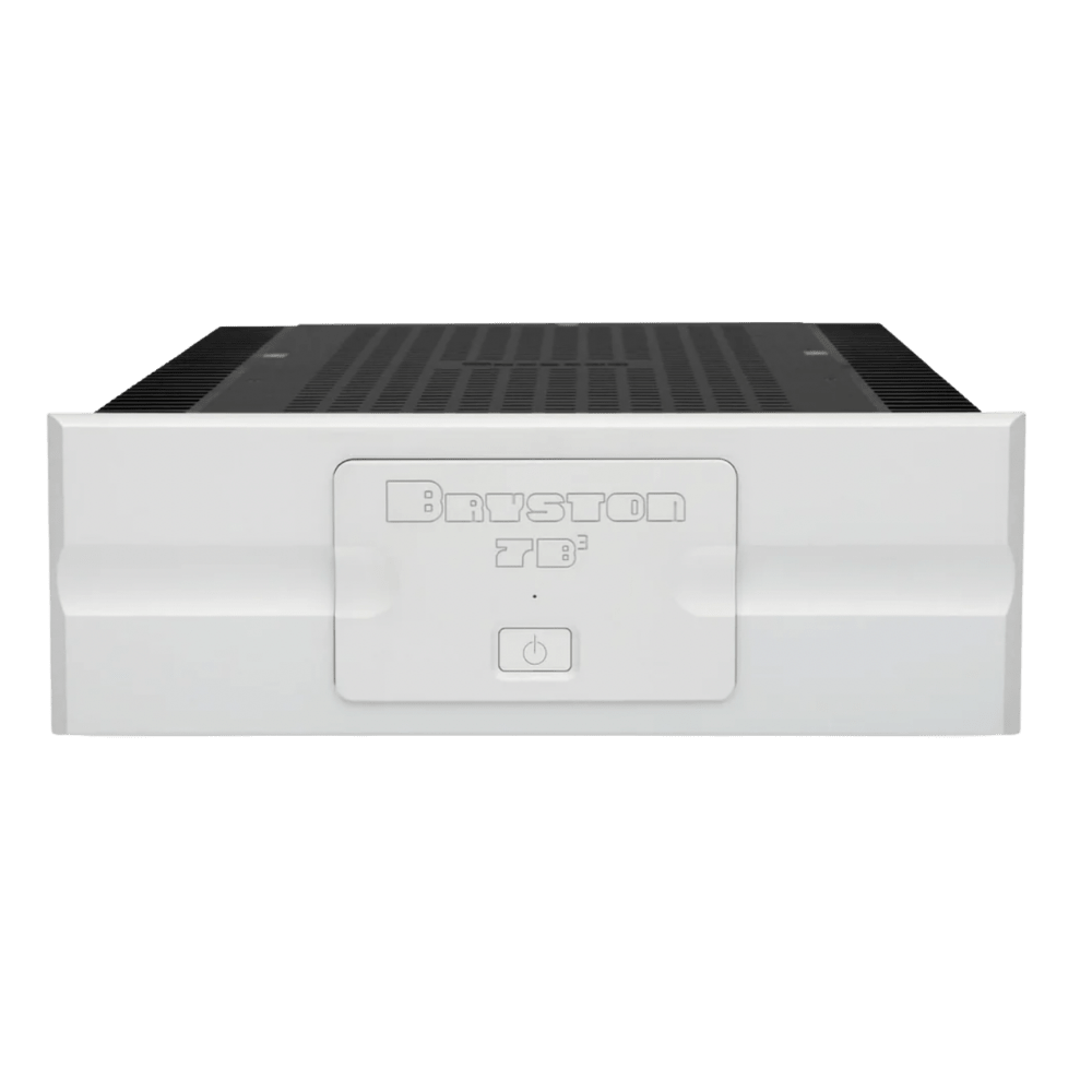 Bryston 7B Cubed Mono Amplifier sold as a pair, in Silver.  Front