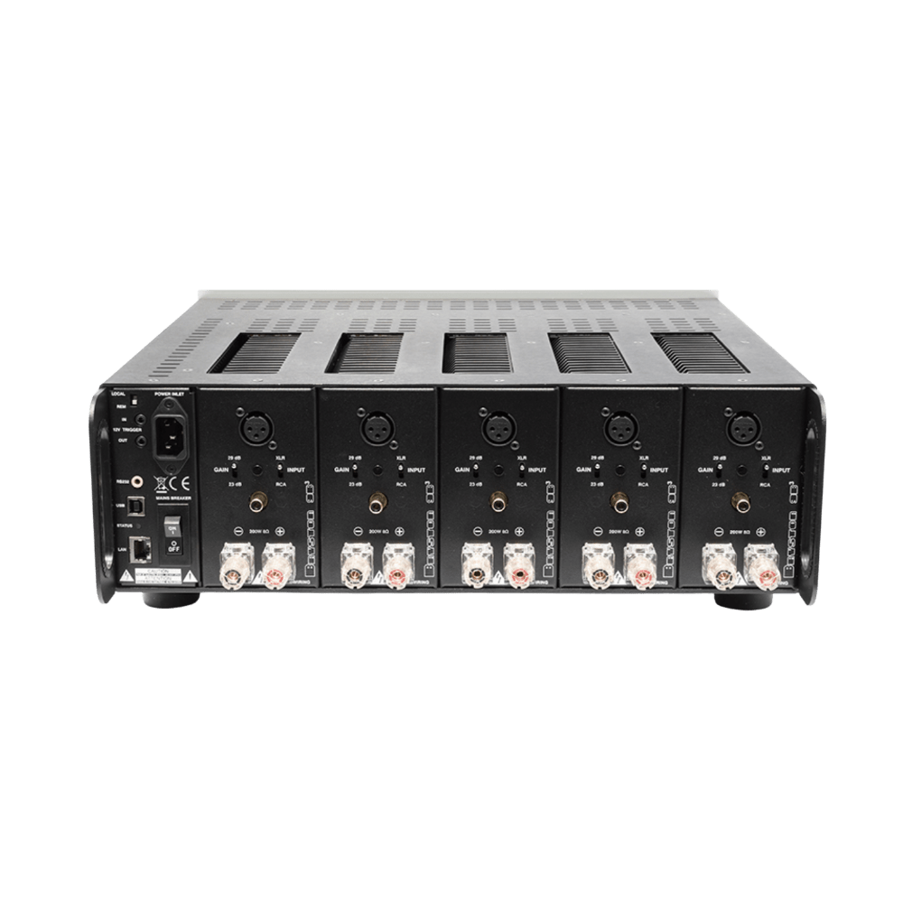 Bryston 9B Cubed Multi-Channel Amplifier, back of unit