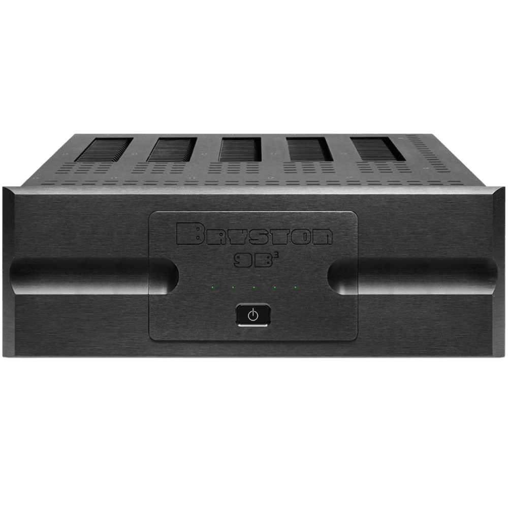 Bryston 9B Cubed Multi-Channel Amplifier with 17 inch faceplate in Black