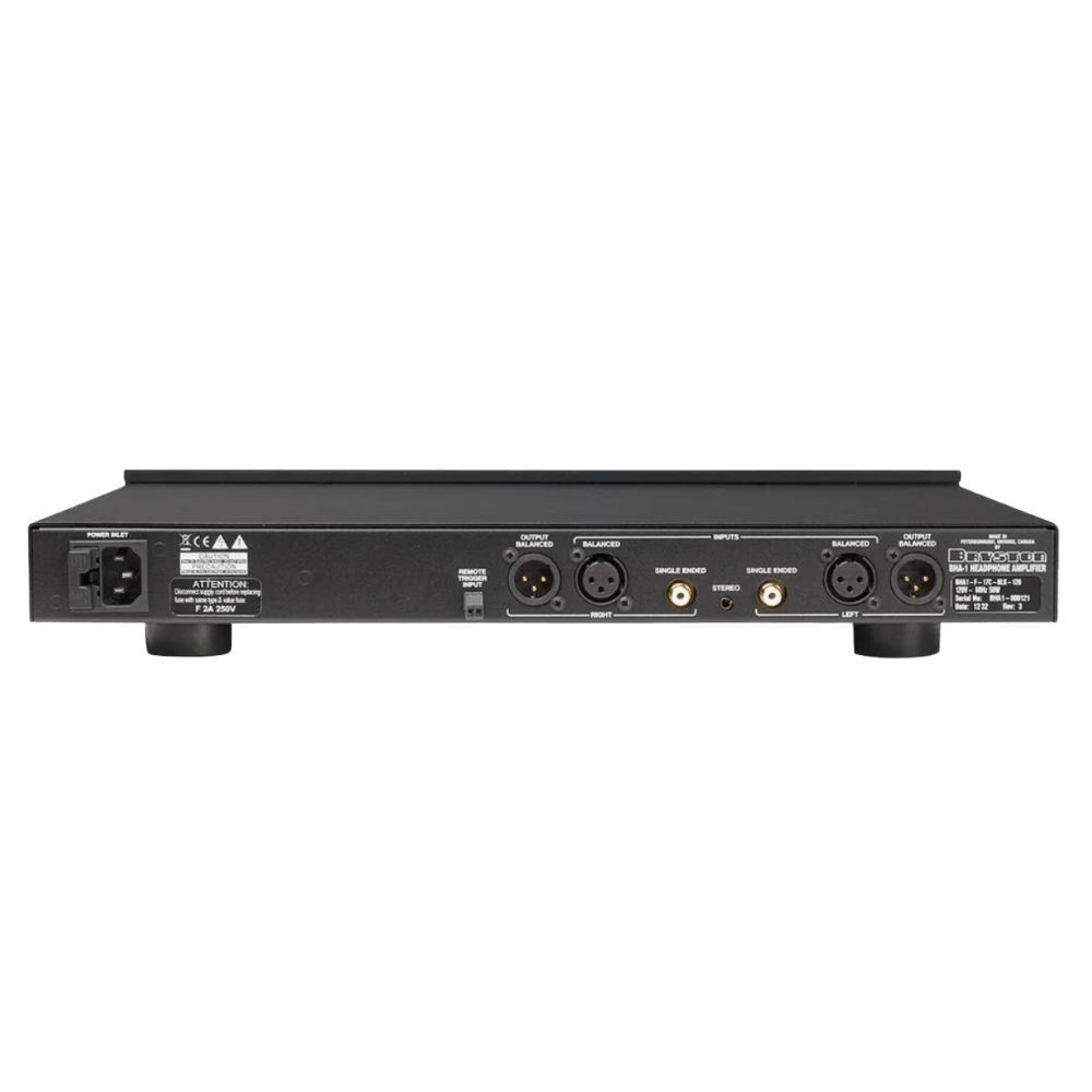 Bryston BHA-1 Headphone Amplifier, rear of unit