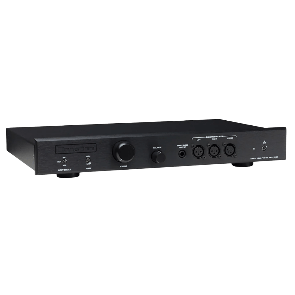 Bryston BHA-1 Headphone Amplifier in Black, angled