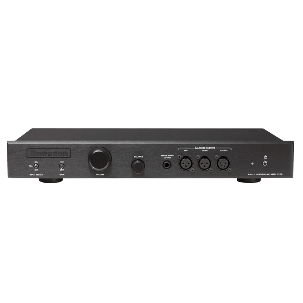 Bryston BHA-1 Headphone Amplifier in Black, front
