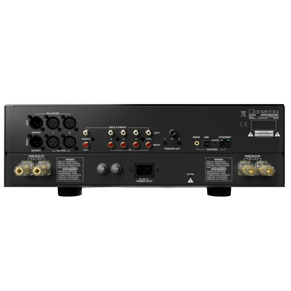 Bryston Bi-200 Integrated Amplifier, back of amp
