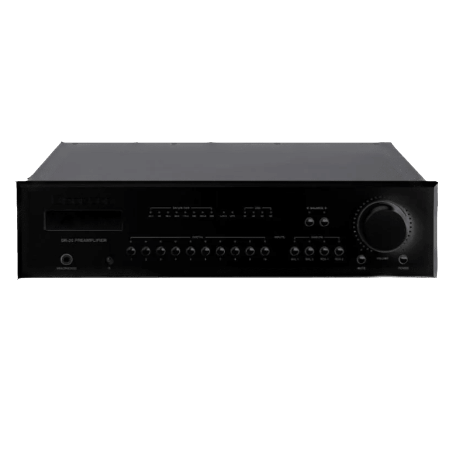 Bryston BR-20 Preamplifier with DAC and Streamer in Black, front