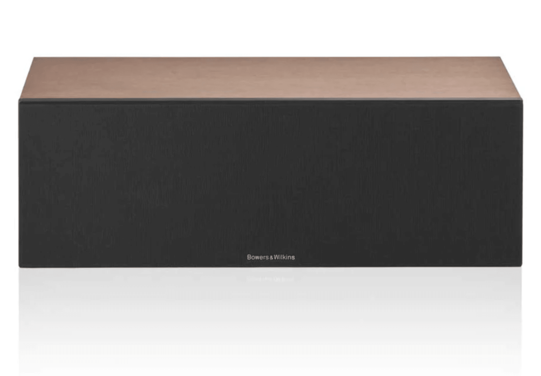 B&W HTM6 S3 Centre Channel Speaker in Cherry/Black. Grille image