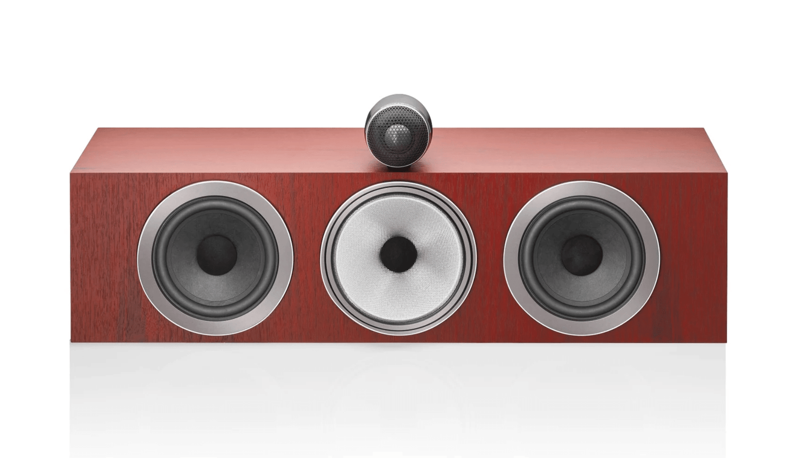 B&W HTM71 S3 Centre Channel Speaker in Rosenut. Front image