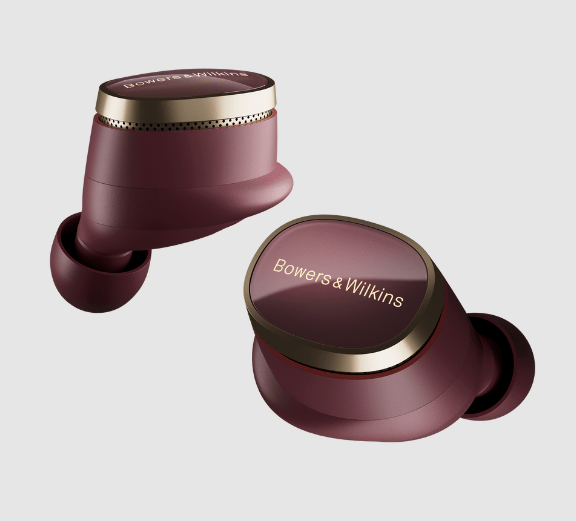 B&W Pi8 Wireless Earbuds in Dark Burgundy 