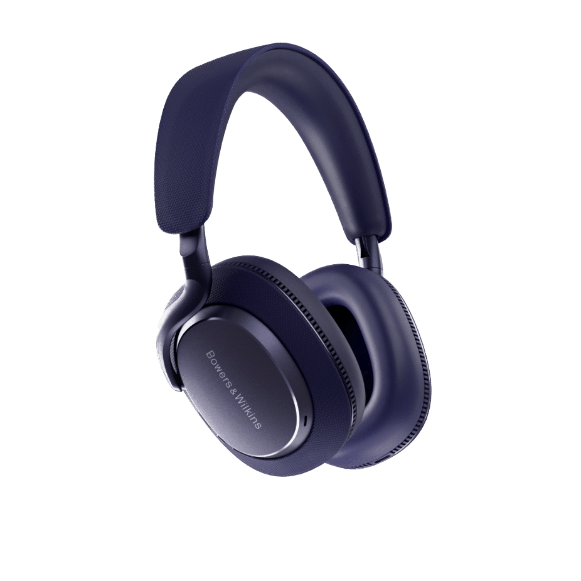 B&W Px7 S3 Noise Cancelling Headphones in Indigo Blue, angled